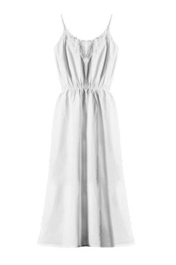 Beyaz sundress izole