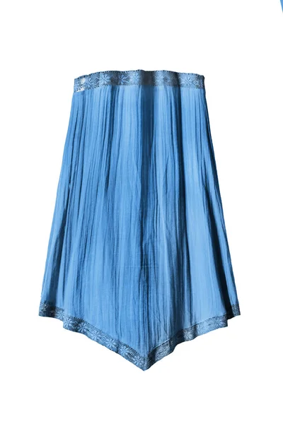 Blue skirt isolated — Stock Photo, Image