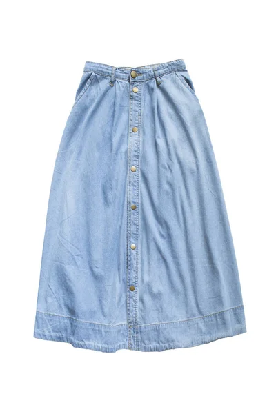 Denim skirt isolated — Stock Photo, Image