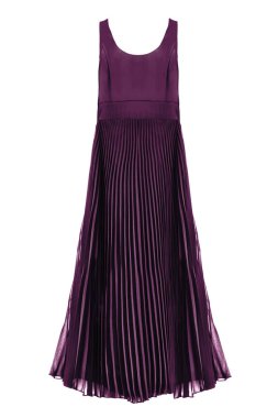 Mor gece elbisesi izole