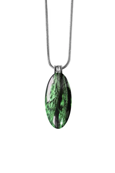 Green pendant isolated — Stock Photo, Image