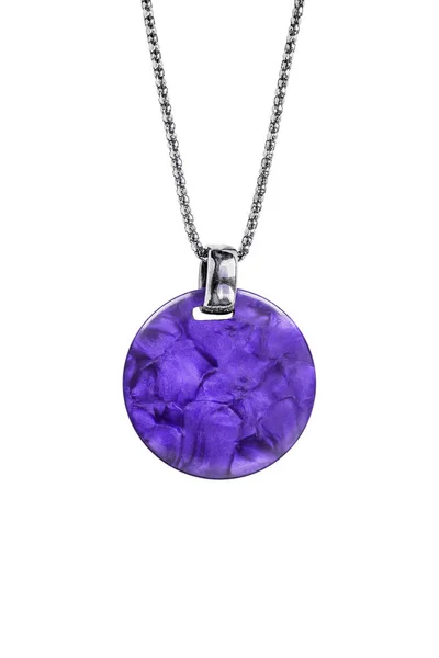 Purple pendant isolated — Stock Photo, Image