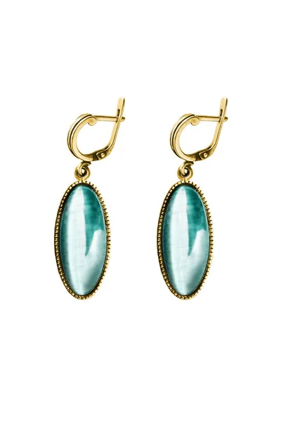 Opal earrings isolated — Stock Photo, Image