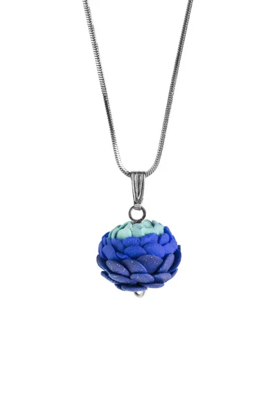 Blue pendant isolated — Stock Photo, Image