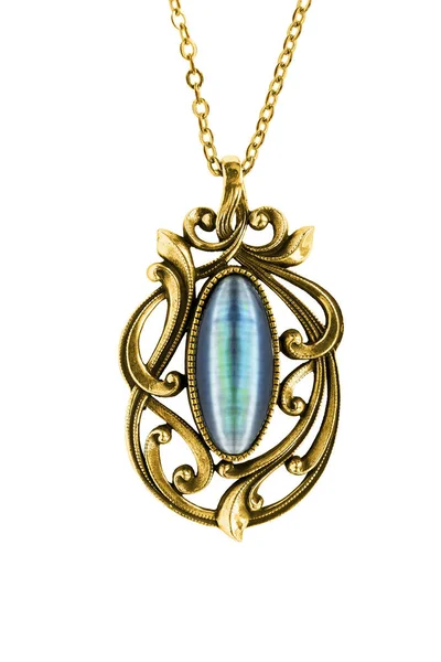 Opal pendant isolated — Stock Photo, Image