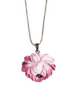 İzole çiçek kolye