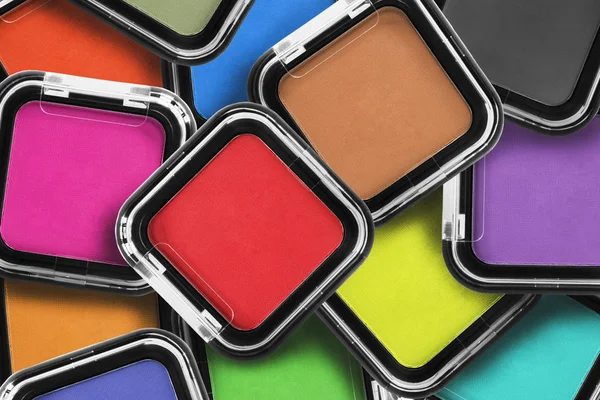 Colorful mat eyeshadows — Stock Photo, Image