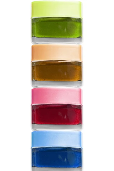 Cosmetic jars isolated — Stock Photo, Image