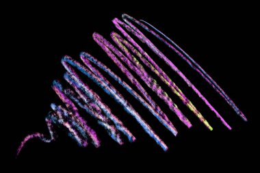 Renkli pastel boya darbeleri