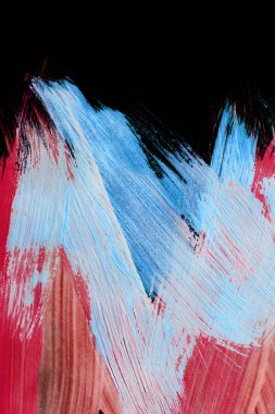 İzole renkli fırça darbeleri