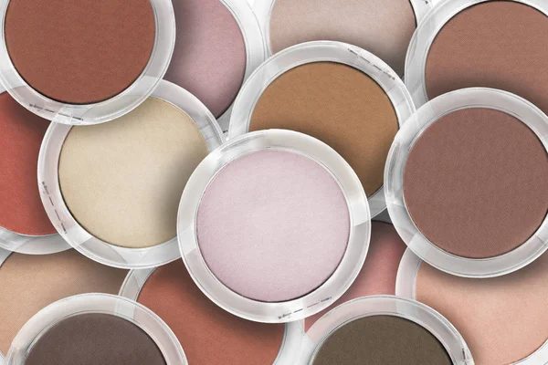 Verzameling van bronzer en blush — Stockfoto