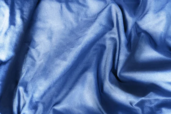 Mavi bol dökümlü ipek — Stok fotoğraf