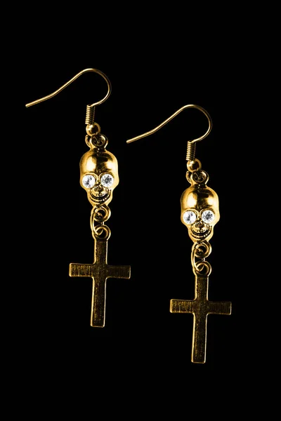 Gothic earrings isolated