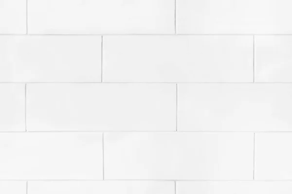 Απρόσκοπτη Λευκή Κεραμική Τούβλα Υφή Πλακιδίων Φόντο — Φωτογραφία Αρχείου