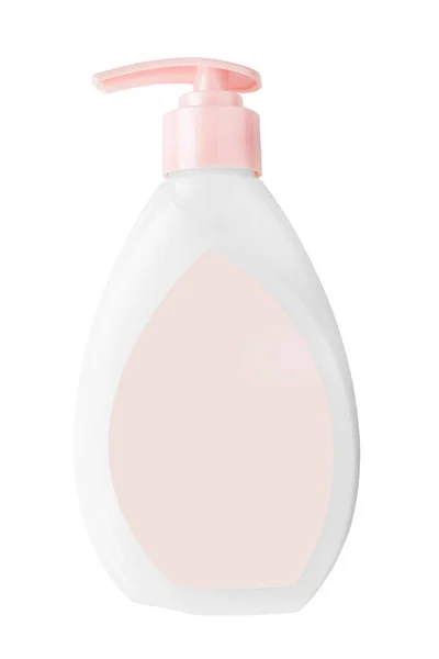 Butelka Płynnego Mydła Wyizolowana Biało — Zdjęcie stockowe