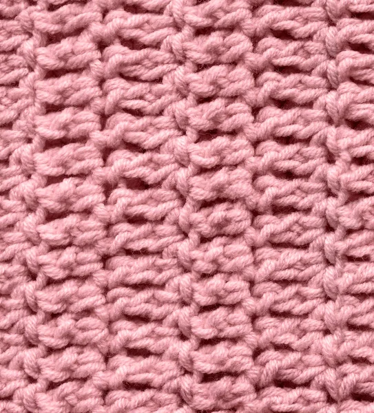 Naadloze Roze Gebreide Textuur Close Als Achtergrond — Stockfoto