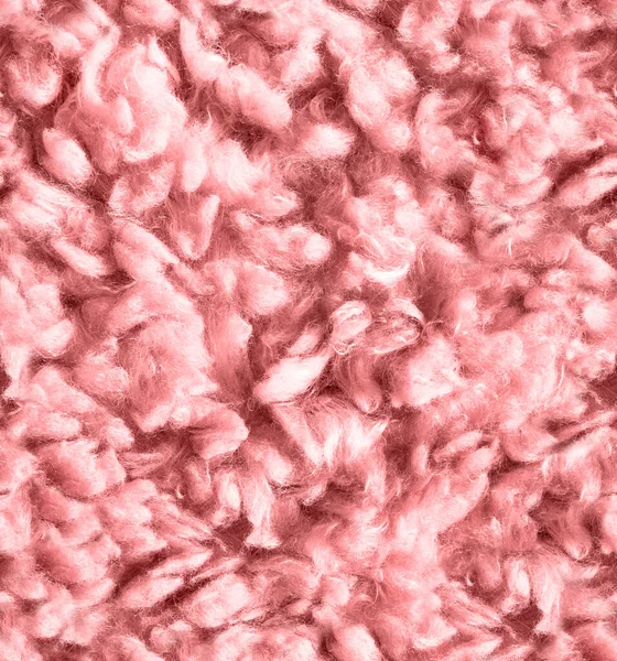 Bezešvé Textury Růžové Umělé Kožešiny Detailní — Stock fotografie