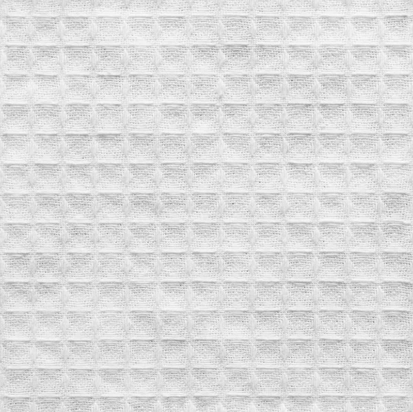 Seamless White Squared Cotton Texture Background — Stock Photo, Image