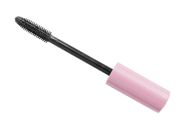 Black Mascara Silicone Brush Isolated White — Stock Photo, Image