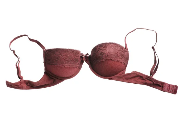 Reggiseno Rosso Push Isolato Bianco — Foto Stock