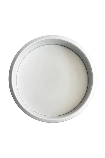 白の上に隔離された空のきれいなベーキング皿 — ストック写真
