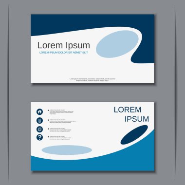 İş kartvizit vektör tasarım şablonu