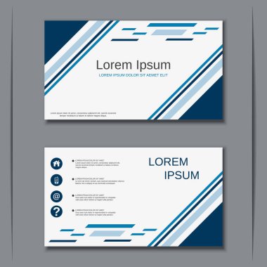 İş kartvizit vektör tasarım şablonu