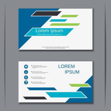 İş kartvizit vektör tasarım şablonu