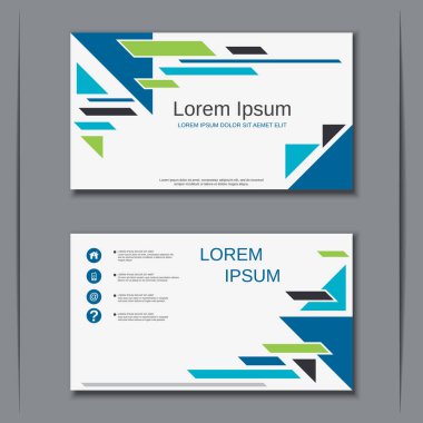 İş kartvizit vektör tasarım şablonu