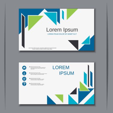 İş kartvizit vektör tasarım şablonu