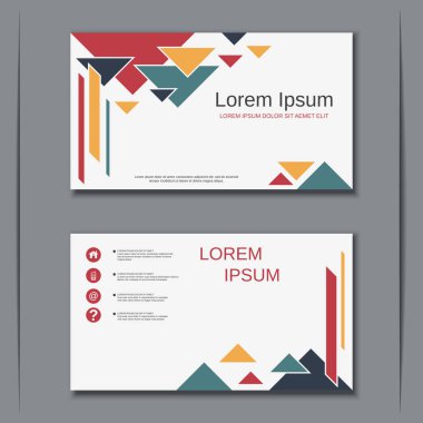 İş kartvizit vektör tasarım şablonu