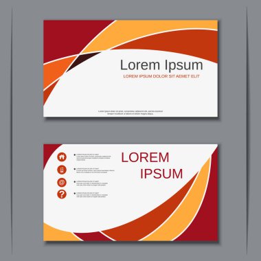 İş kartvizit vektör tasarım şablonu