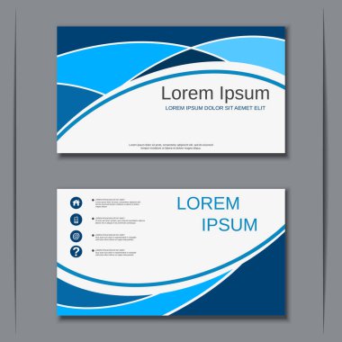 İş kartvizit vektör tasarım şablonu