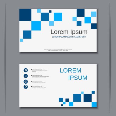 İş kartvizit vektör tasarım şablonu