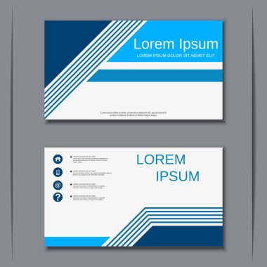 İş kartvizit vektör tasarım şablonu