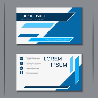 İş kartvizit vektör tasarım şablonu