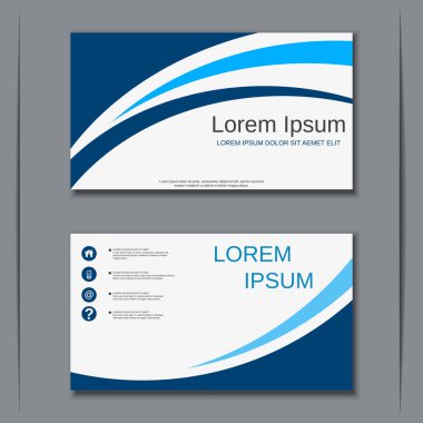 İş kartvizit vektör tasarım şablonu