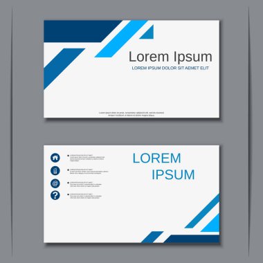 İş kartvizit vektör tasarım şablonu