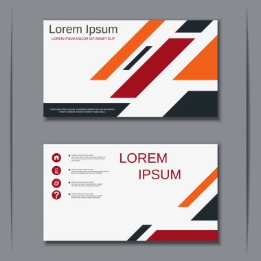 İş kartvizit vektör tasarım şablonu