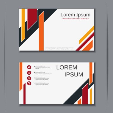 İş kartvizit vektör tasarım şablonu