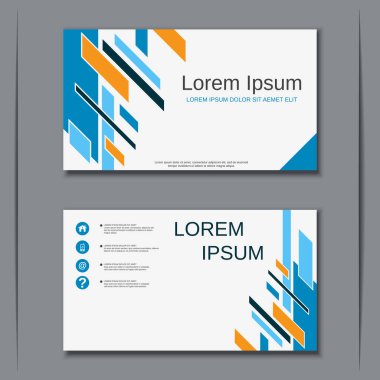 İş kartvizit vektör tasarım şablonu