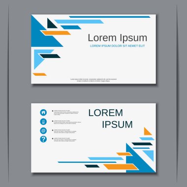 İş kartvizit vektör tasarım şablonu