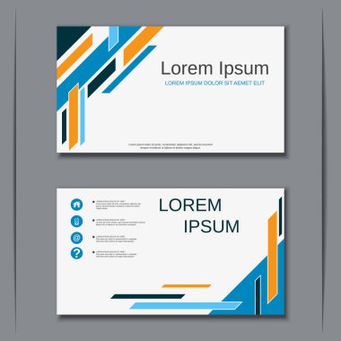 İş kartvizit vektör tasarım şablonu