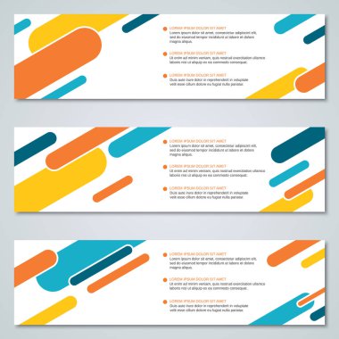 Soyut geometrik afiş kalıp toplama vektör