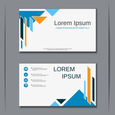 İş kartvizit vektör tasarım şablonu