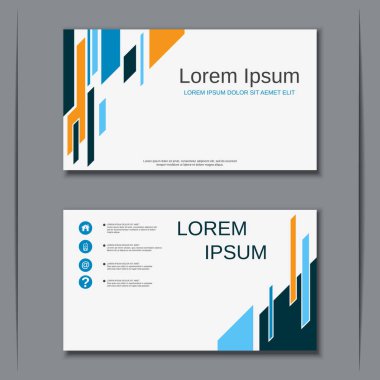 İş kartvizit vektör tasarım şablonu