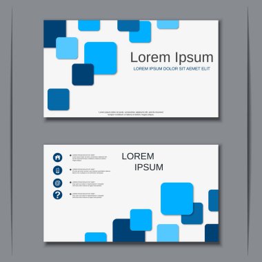 İş kartvizit vektör tasarım şablonu