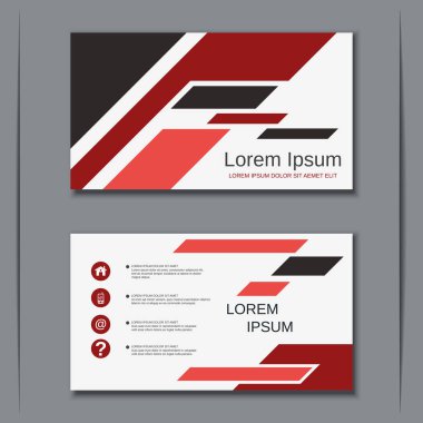 İş kartvizit vektör tasarım şablonu