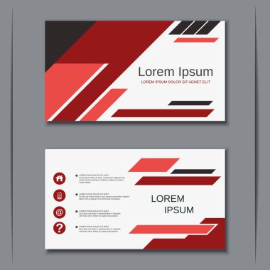 İş kartvizit vektör tasarım şablonu