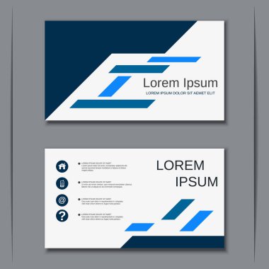 İş kartvizit vektör tasarım şablonu